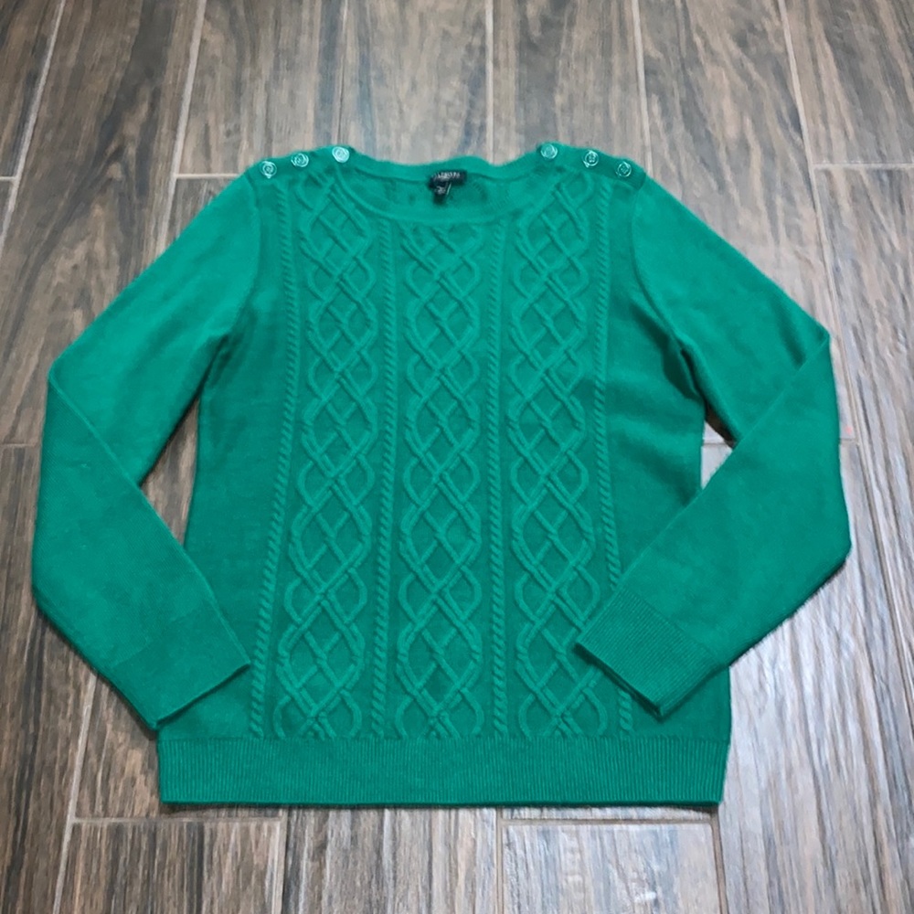 Talbots green sweater